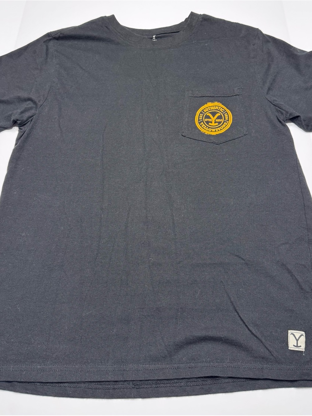 Black Short-Sleeve Pocket Tee Yellowstone